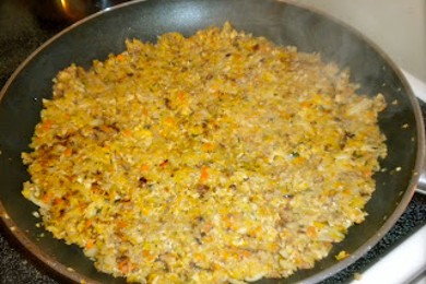 Хэш из овощей и свинины - приготовление