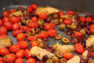 Сырные клецки с соусом Антипаста - приготовление