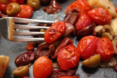 Сырные клецки с соусом Антипаста - приготовление