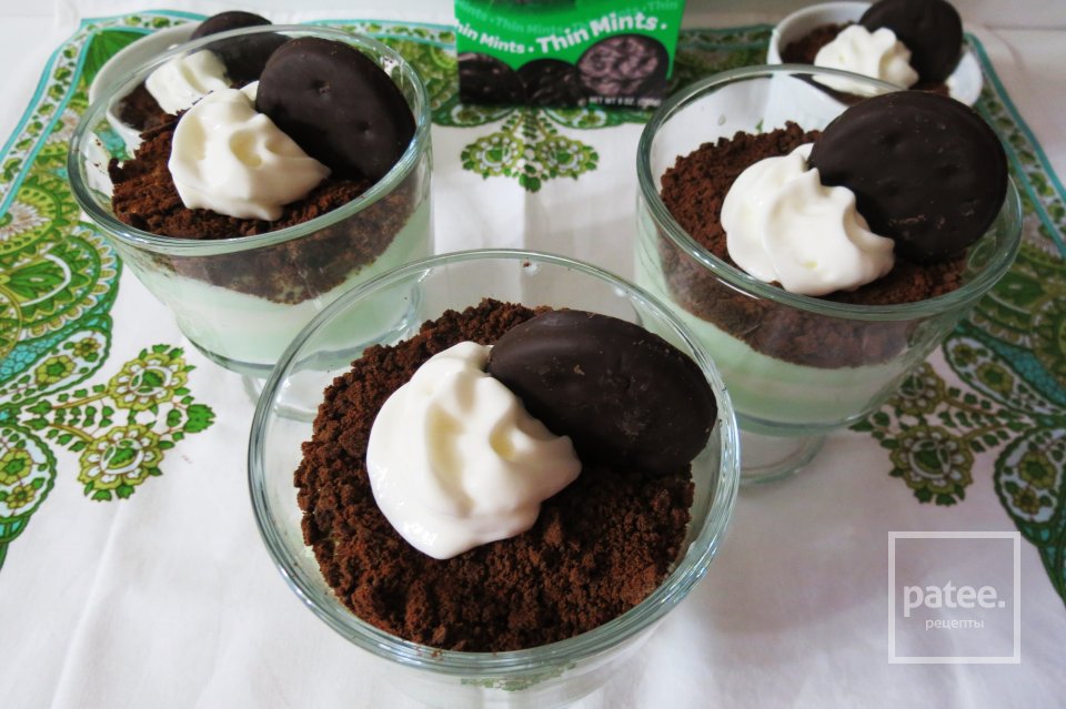 Мятный мусс с шоколадной крошкой - Шаг 5