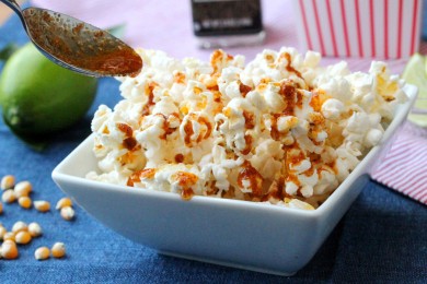 Попкорн с копченой паприкой и соком лайма - приготовление