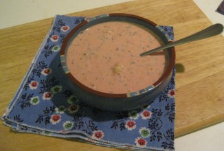 Суп с макаронами и помидорами