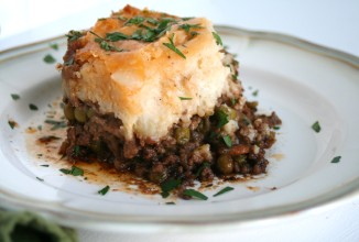 Мясной пирог с картофельным пюре