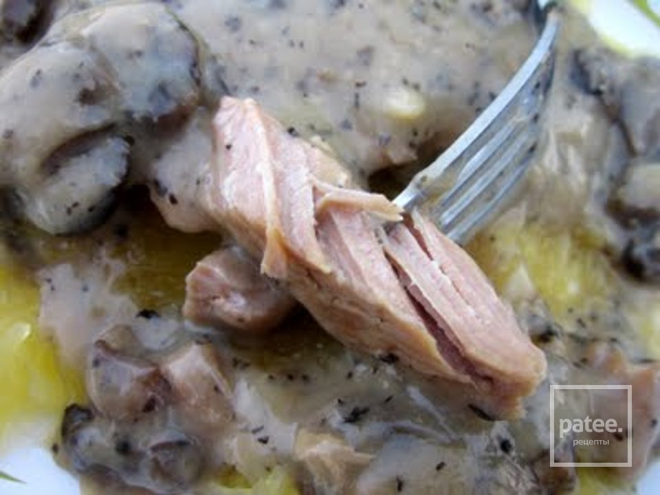 Свиные отбивные с грибами - Шаг 6