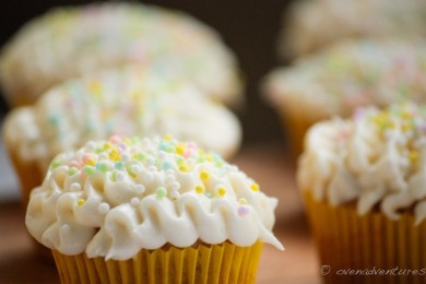 Банановые кексы с зефирным кремом - приготовление