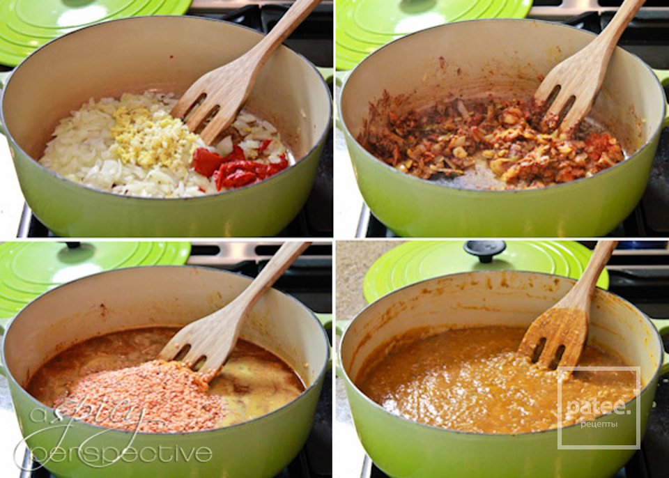 Чечевичное рагу с творожным сыром - Шаг 2