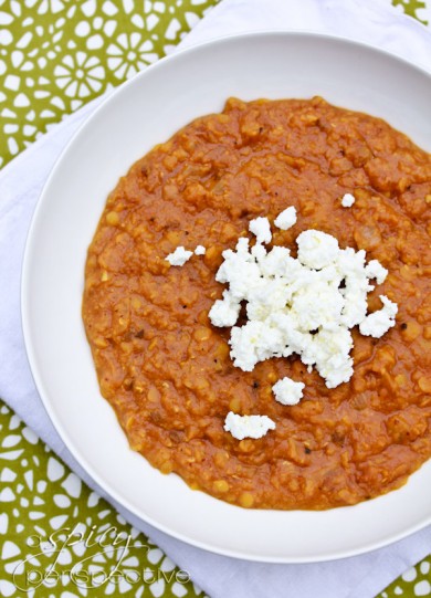 Чечевичное рагу с творожным сыром - Шаг 8