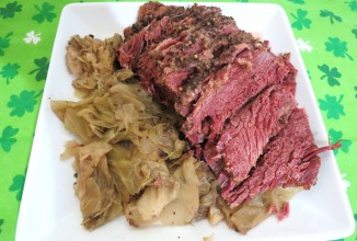 Отварная солонина с капустой