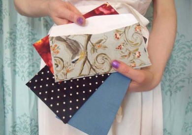 Текстильные конверты для писем