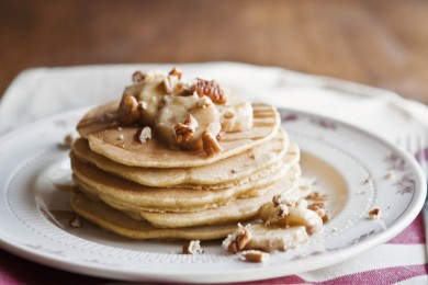  Блинчики из пшеничной муки и запеченных бананов - приготовление