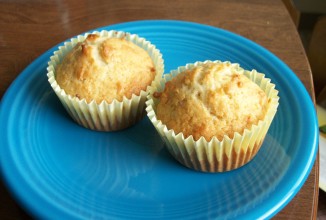 Лимонные маффины с кокосом
