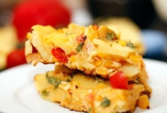 Картофельная запеканка с яйцами