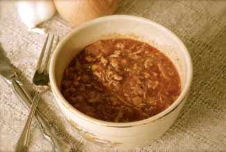 Рагу из курицы и свинины с овощами