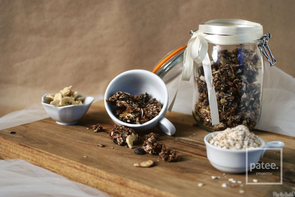 Бананово-шоколадные мюсли - Шаг 7