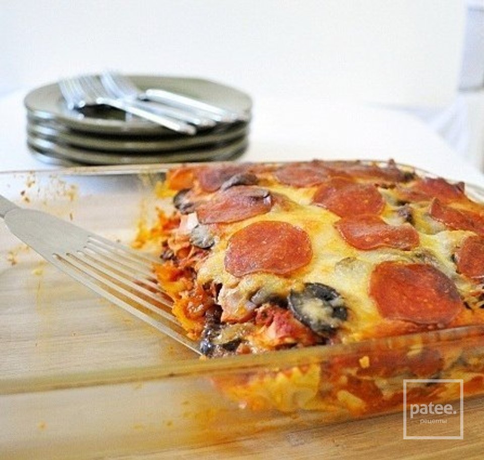 Запеканка из пасты с колбасой - Шаг 10