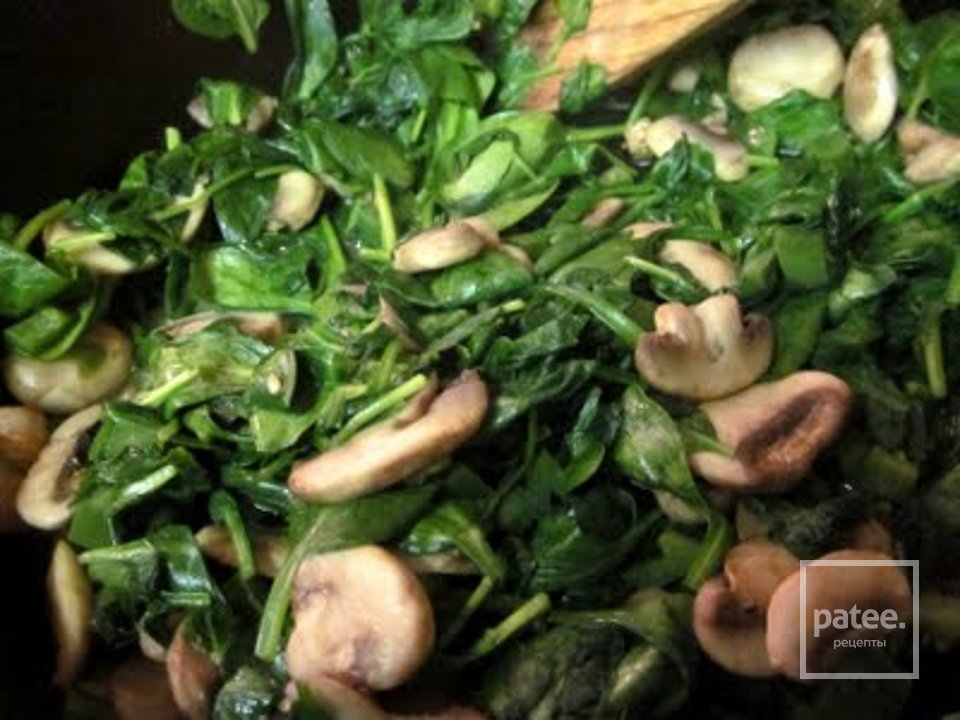 Энчилада с шпинатом и грибами - Шаг 3