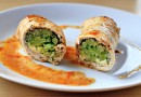 Куриные рулеты, фаршированные капустой брокколи и сыром