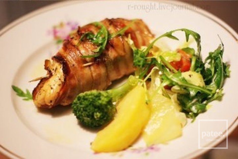 Курица с сыром и беконом - Шаг 7