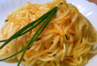 Паста лингвини с лимоном