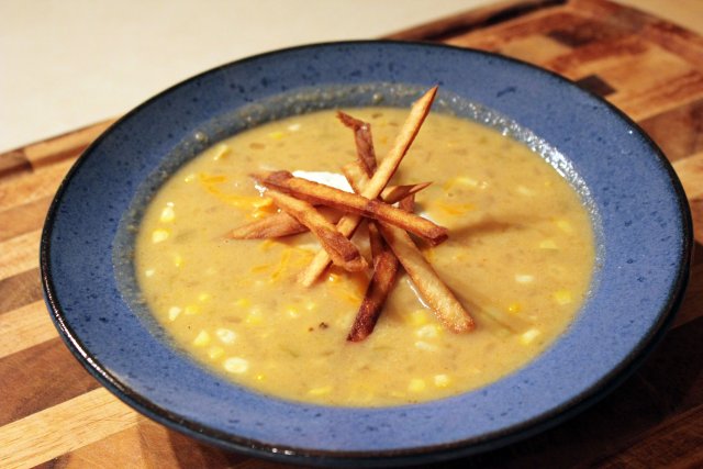 Кукурузный суп с чили