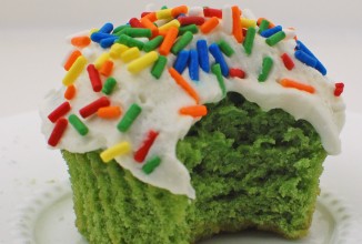 Зеленые кексы с шпинатом