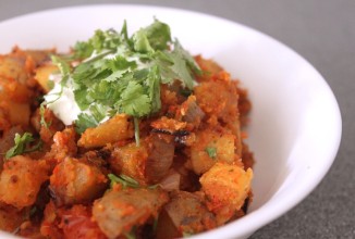 Картофель в остром соусе