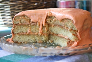 Торт мандариновым кремом