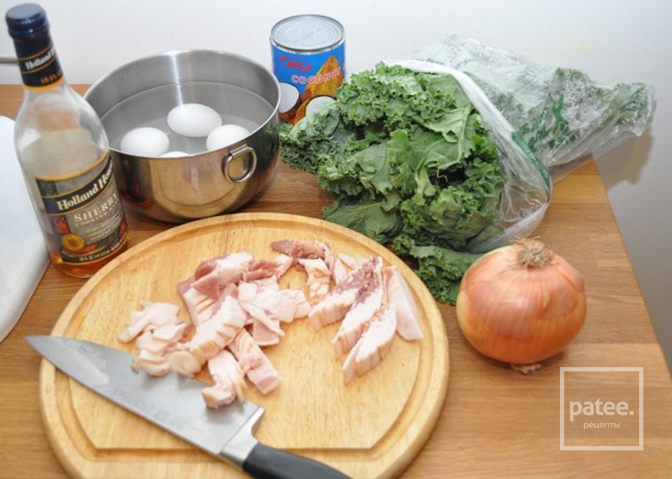 Запеканка с беконом, яйцами и капустой кале - Шаг 3