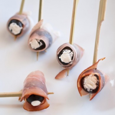 Маслины в ветчине фаршированные сыром - Шаг 2