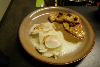 Куриное филе с лимонным соусом