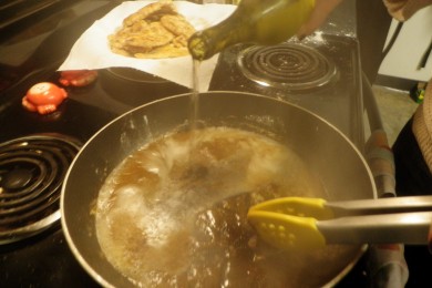 Куриное филе с лимонным соусом - приготовление