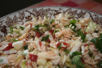Рецепт Острый капустный салат