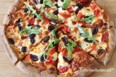 Рецепт Пицца с оливками и красным перцем