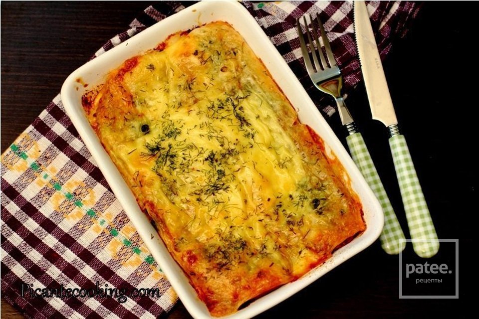 Сырная запеканка с хлебом и укропом - Шаг 9