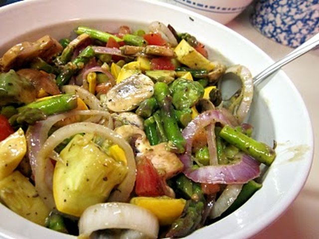 Овощной салат с маринадом