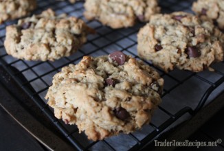 Шоколадно-арахисовое овсяное печенье