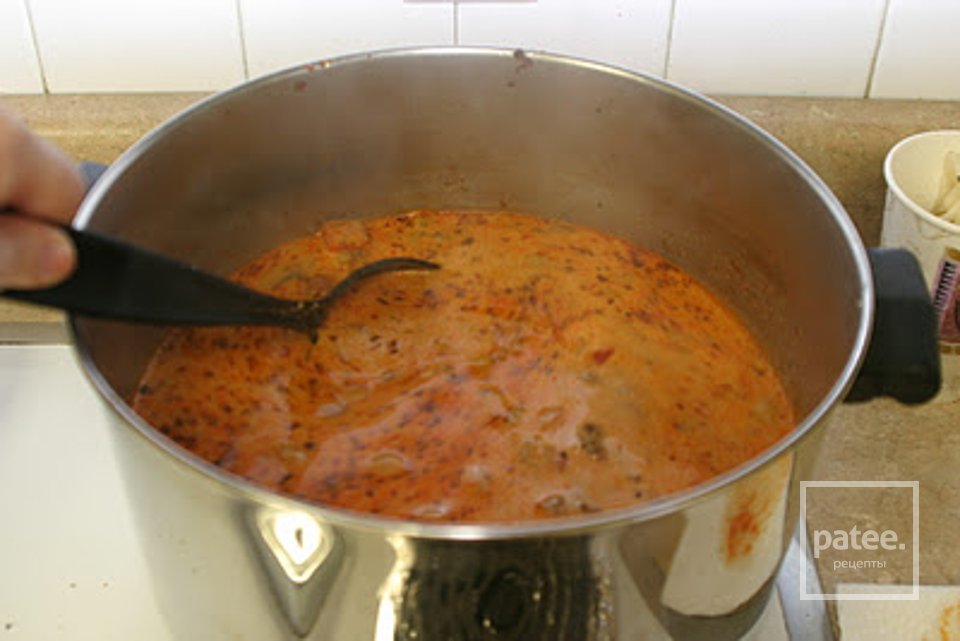 Суп с колбасой и грибами - Шаг 19