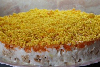 Рыбный салат Мимоза