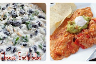 Энчилада с творогом и фасолью