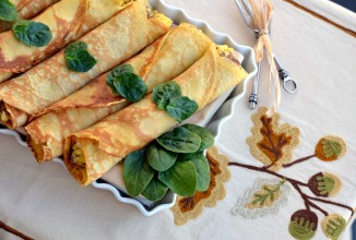 Блины с яичной начинкой