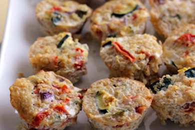 Мини-киши с овощной начинкой - приготовление