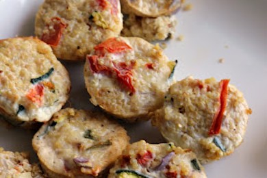 Мини-киши с овощной начинкой - приготовление