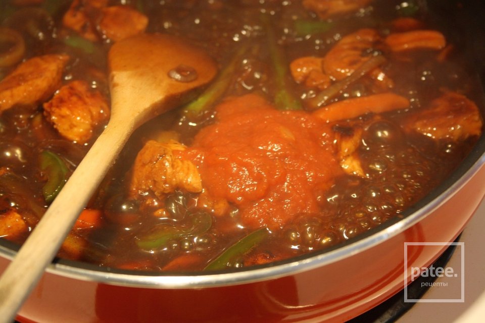 Обжаренная курица с овощами - Шаг 9