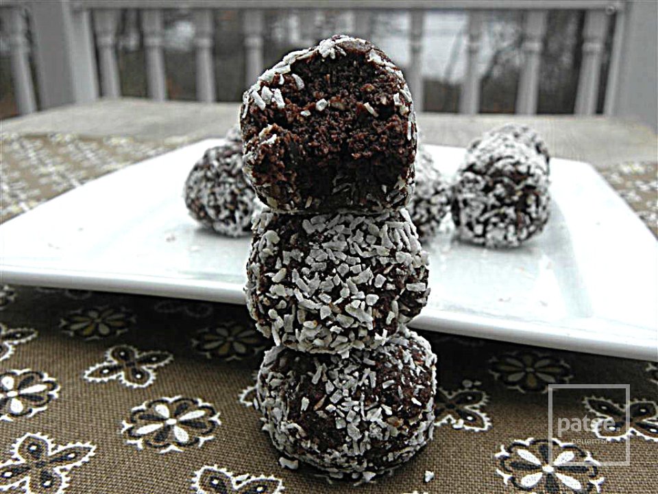 Шоколадно-кокосовые шарики - Шаг 7