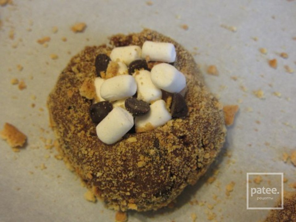 Печенье с зефиром и шоколадом - Шаг 9