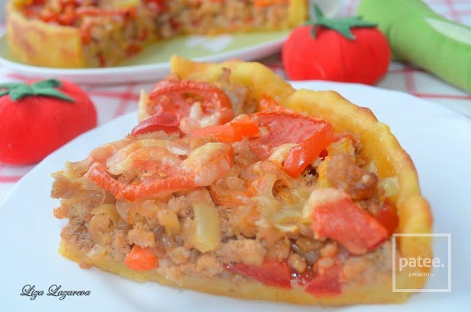 Картофельный пирог с мясом и овощами - Шаг 11