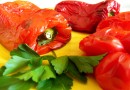Печеный красный перец