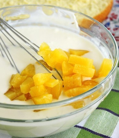 Торт с ананасово-творожным кремом - Шаг 10