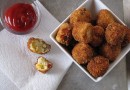Хрустящий картофельные шарики с сыром и беконом