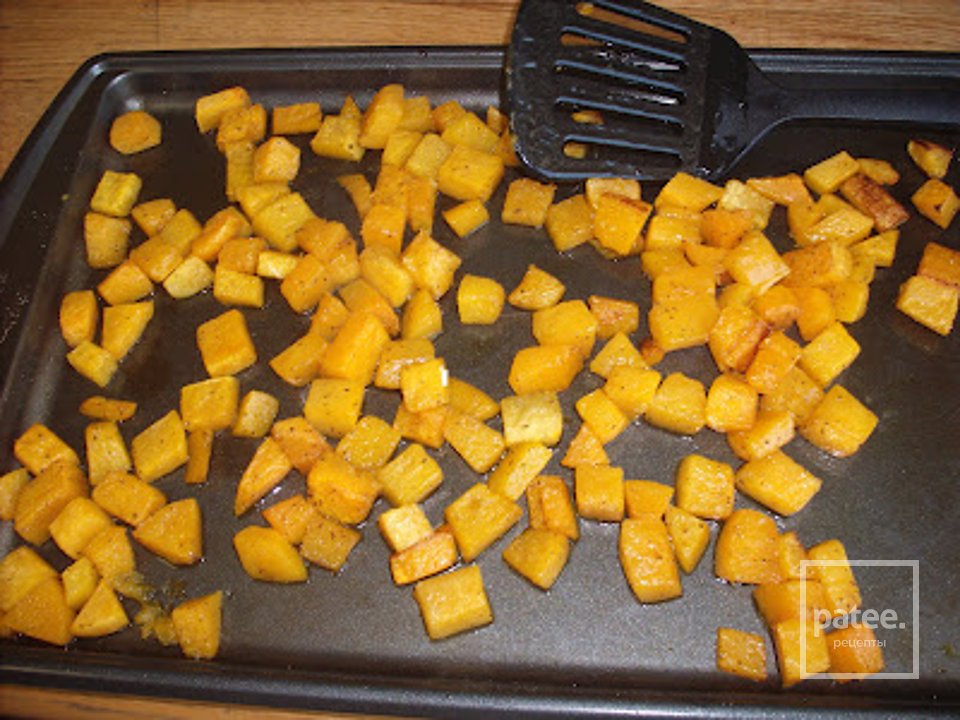 Салат из пшеницы с мускатной тыквой - Шаг 3